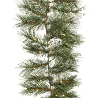 Everlands Cashmere slinger BO prelit L270 D25 cm groen kerst