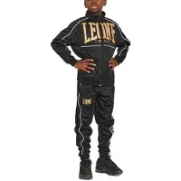Leone1947 Premium Logo Tracksuit Zwart S Kinderen