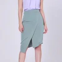 Smart & Joy Asymmetrische gekruiste paneelrok