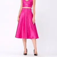 Smart & Joy Wijd uitlopende taffeta rok