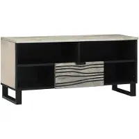 vidaXL TV Eenheden 105 x 33 x 46 cm Wit Bewerkt hout