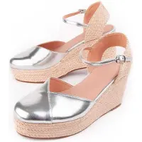 Montevita Espadrilles Met Een Sleehak Balenci3 Zilver
