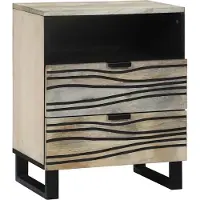 vidaXL Nachtkastje Wit 50 x 33 x 62 cm Bewerkt hout