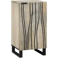 vidaXL Dressoir Wit 40 x 33 x 75 cm massief mangohout