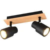 RL PIERRE R81982032 plafondlamp mat zwart - metaal - 31 x 15 x 6 cm