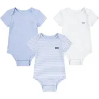 Levi's Levi´s  Kids Body Met Korte Mouwen 3 Eenheden Blauw 6 Months