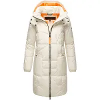 NAVAHOO Wintermantel 'Bliblablubb 14' oranje / offwhite