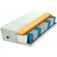 Materazzi Materac 140x200 H3/H2 Visco 7-strefowy Kieszeniowy Aloe Vera