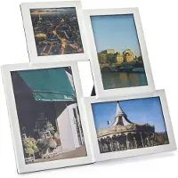 Balvi Fotolijst Insernia 30,5 X 30,5 Cm Wit 4 Foto's