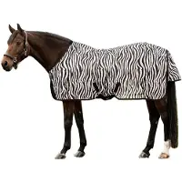 Waldhausen Zebra Surcingles Anti-vliegendeken Wit 155 cm