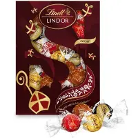 Lindt LINDOR Sinterklaas Chocoladeletter 300 gram - Melkchocolade, Witte chocolade, Pure Chocolade, Hazelnoot Chocolade - Schoencadeau - Sint
