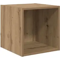 vidaXL Wandkast Muurmontage Artisan Eiken 37 x 37 x 37 cm Bewerkt hout
