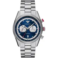 Emporio Armani Racer Heren Zilveren Horloge AR11676