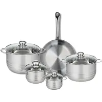 Elo Set van 1 Koekenpan 28 cm en 4 kookpotten 12, 14, 20 en 24 cm Elo Profi Brillant
