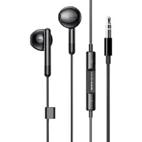 Golden Sound bedrade oordopjes - Oordopjes met draad en microfoon - Jack 3.5mm aansluiting - Zwart