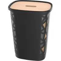 Eda Plastiques Houtpellets Opslag XL met Deksel - 70 liter - 45 kg - 66,4 cm hoog - Kunststof