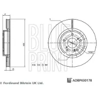 Blue Print ADBP430178 Remschijf