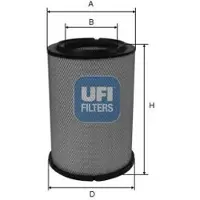 Ufi 27.A43.00 Luchtfilter