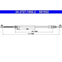 Ate 24.3727-1052.2 Handremkabel