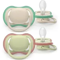 Philips AVENT Fopspeen +6m Air olive/beige 2 St Fopspeen