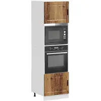 vidaXL Ovenkasten 2 st Porto bewerkt hout oud houtkleurig