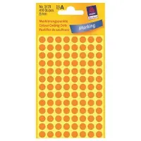 Avery Markeringspunten Ø 8 mm, oranje 3178 - 8 stuks