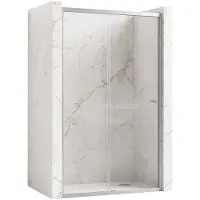 REA Primo Slide 110 - Douchedeur - Chroom - 110X0,6X190Cm