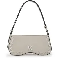 Karl lagerfeld JEANS Schoudertas zilver / wolwit