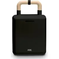 ADE 4260578584029 2-in-1 Croque & Wafelijzer zwart wisselbare platen