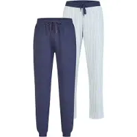 Phil&Co. Pyjamabroek 'Cozy Classics' navy / grijs / wit