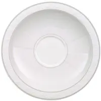 Villeroy & Boch Gray Pearl Saucer For Breakfast Cup 18 Cm - Koffie- & theeschotels Porselein White - 1043921250