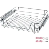 TecTake - Uitschuifbaar Telescopisch keukenrek - voor o.a. keukenkast - 60 cm breed - 402017