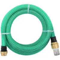 vidaXL Zuigslang met messing koppelingen 1,1'' 3 m PVC groen