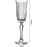 Karaca Joy Champagneflutes 17,5 cl / 175 ml | Set van 4 Stuks | Champagneglazen voor Prosecco en Cava | Glas | Vaatwasserbestendig