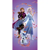 Disney Frozen strandlaken paars 70 x 140 cm