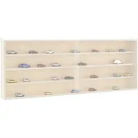 vidaXL Houten verzamelvitrine met deuren 100x8,5x37 cm