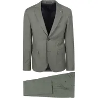 Suitable Strato Toulon Kostuum Wol Groen
