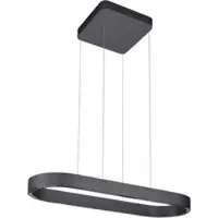 Paul Neuhaus Hanglamp Q-Stretto, dimbaar, zwart, Woon-/ Eetkamer, metaal, Modern