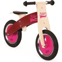 Janod Draisienne en bois bikloon rose/bordeau