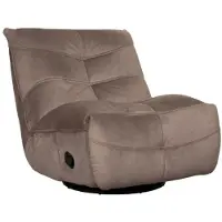 Label51 Fauteuil Take It Easy - Taupe - Velvet - One Size