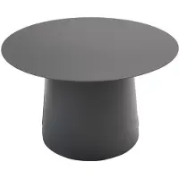 Qopps Koffietafel Okios - 70 cm - Antraciet - Rond -