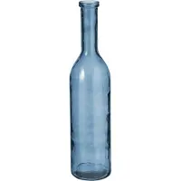Mica Decorations fles rioja glas maat in cm: 75 x 18 lichtblauw