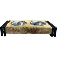 WGXL Collection Hondenbak - Mangohout - Klein - Naturel -