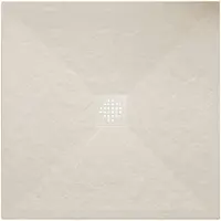 Wiesbaden Douchebak Stonea Antislip Composiet 90x90x3 cm Inkortbaar Beige
