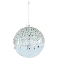 Ptmd collection PTMD Kerstbal glas Christmas helder 12x12x12 cm