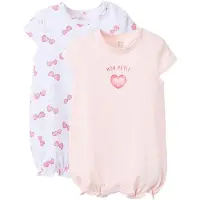 Zippy 3107113001 Playsuit 2 Eenheden Wit,Roze 9-12 Months Meisjes
