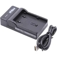VHBW Camera acculader compatibel met JVC BN-VF707, BN-VF714 en BN-VF733 accu's