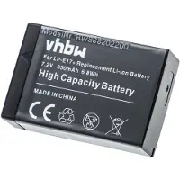VHBW Camera accu compatibel met Canon LP-E17 / 950 mAh
