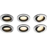 Philips Hue Milliskin Spot Encastré White Ambiance - Rond - Aluminium - Lot de 6