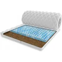 FDM Topper Matras 90x200 cm - Kokos & Schuim - H4 Hard